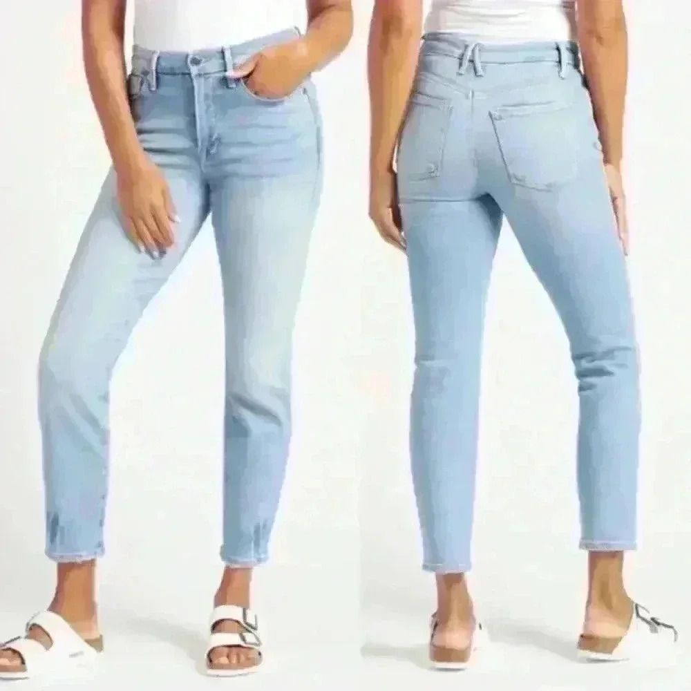 Good American Good Legs Cigarette Skinny High Rise Jeans in Size 4/27